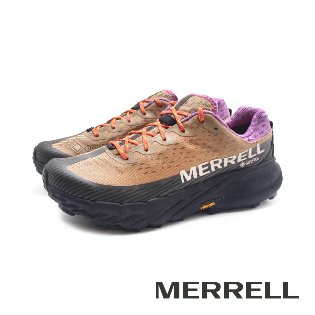 MERRELL 男 AGILITY PEAK 5 GTX 防水戶外健身輕量型慢跑越野鞋 男鞋(拿鐵棕)