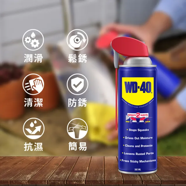 【WD-40】多功能除銹潤滑劑 附專利型活動噴嘴 432ml(WD40)