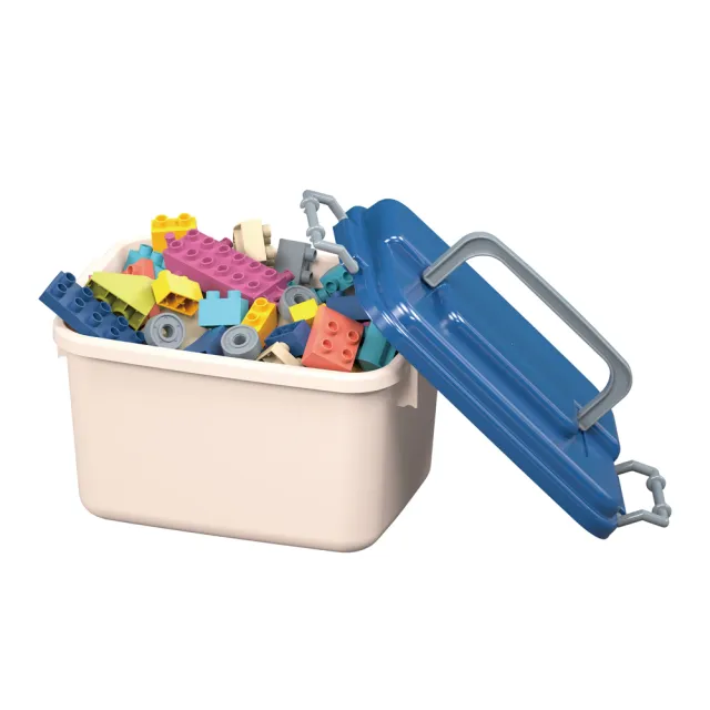 小牛津】彩虹噗噗軟積木-77pcs(STEAM玩具/莫蘭迪色/附收納箱
