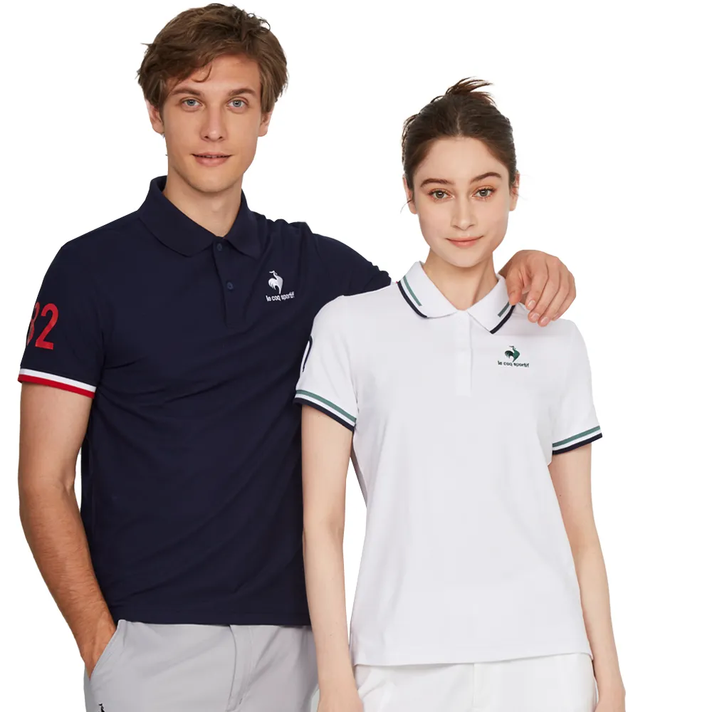 【LE COQ SPORTIF 公雞】雙11 休閒潮流短袖POLO衫 男女款-4色-LWT21942_LWT22942