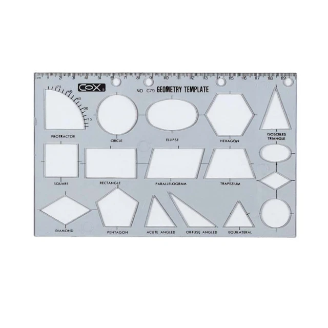 COX 三燕 幾何圖形板 C79(製圖板)