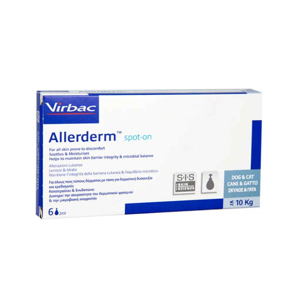 【Virbac 維克】Allerderm 全膚樂  2ml/6管/盒(皮膚保健 外用滴劑)