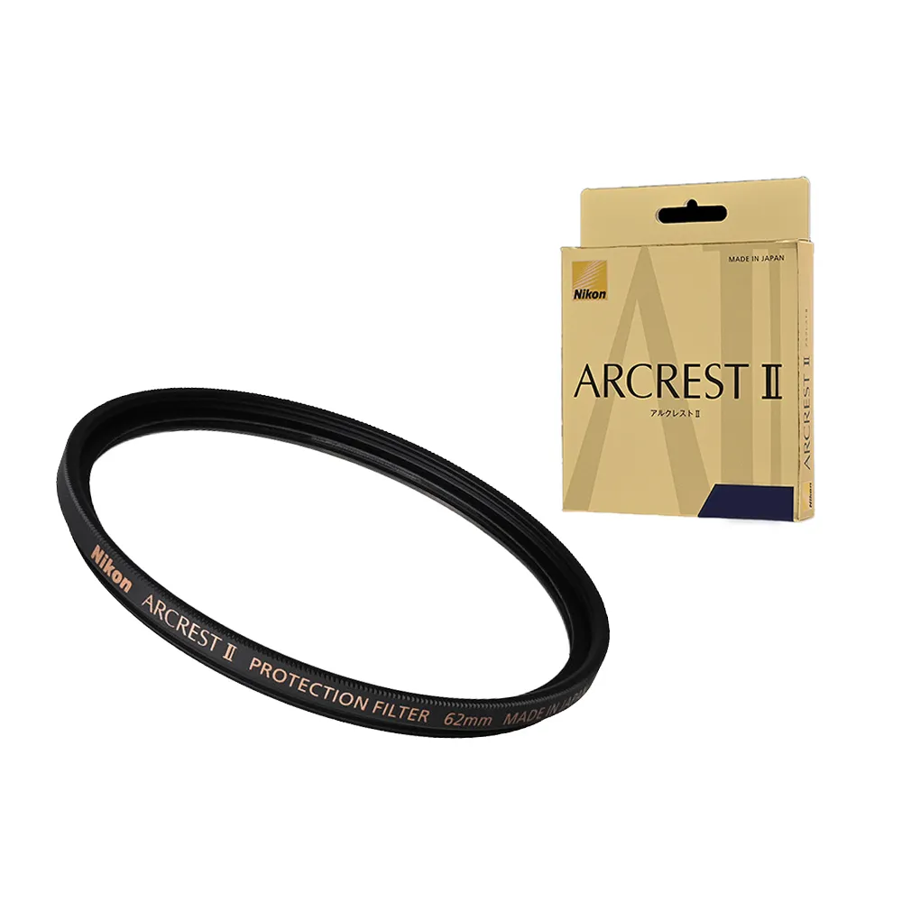 【Nikon 尼康】ARCREST II PROTECTION FILTER 62mm 保護鏡(公司貨)