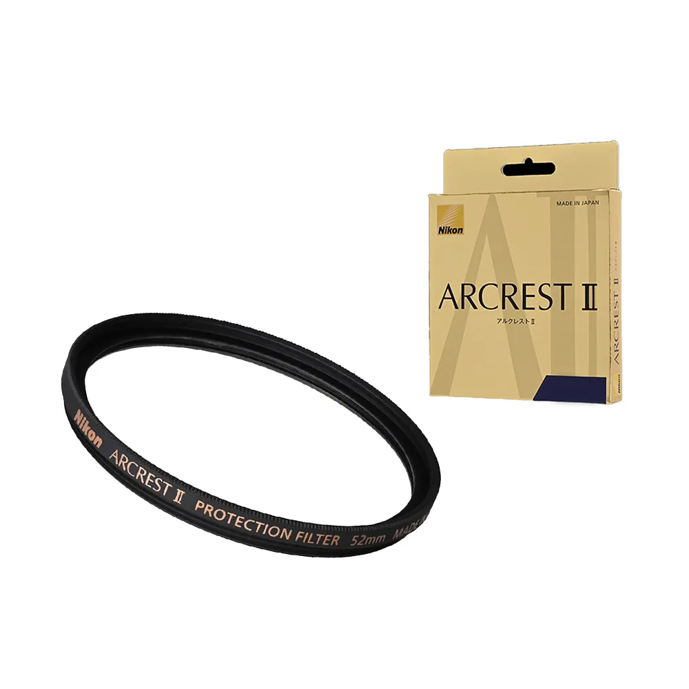 【Nikon 尼康】ARCREST II PROTECTION FILTER 52mm 保護鏡(公司貨)