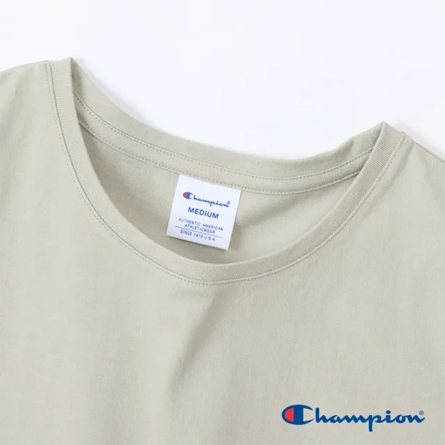 【Champion】官方直營-純棉刺繡LOGO無袖上衣-女(米色)