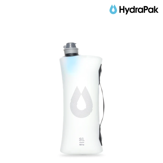 HydraPak Seeker+Filter 3L 摺疊儲水袋+濾水器 / 透明(背包旅行、露營、野外求生)