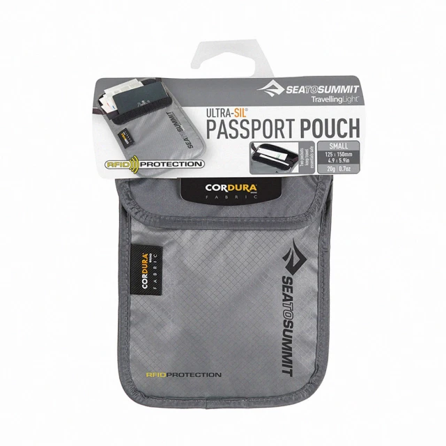 【SEA TO SUMMIT】RFID 旅行安全頸掛式證件袋/2袋口-灰(實用好物/收納袋/旅行/分類袋/STSATC033071-040501)