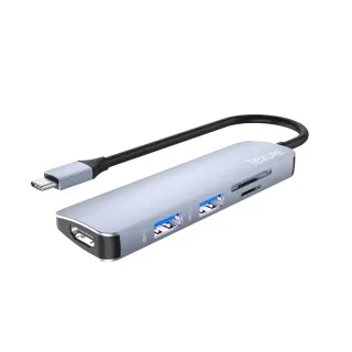 【TeZURE】五合一USB Type-C Hub多功能集線器 轉接器(HDMI/USB-A*2/SD/TF 讀卡機/MacBook)