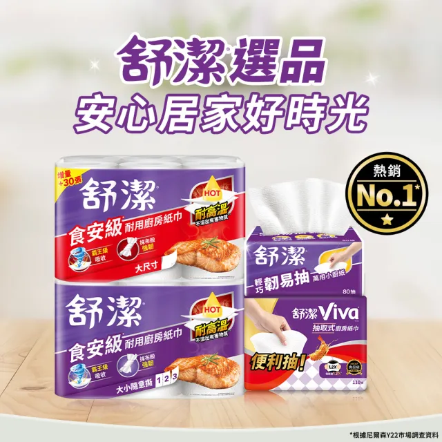 【Kleenex 舒潔】耐高溫 食安級廚房紙巾/抽取式廚房紙巾(舒潔廚房專用紙巾)