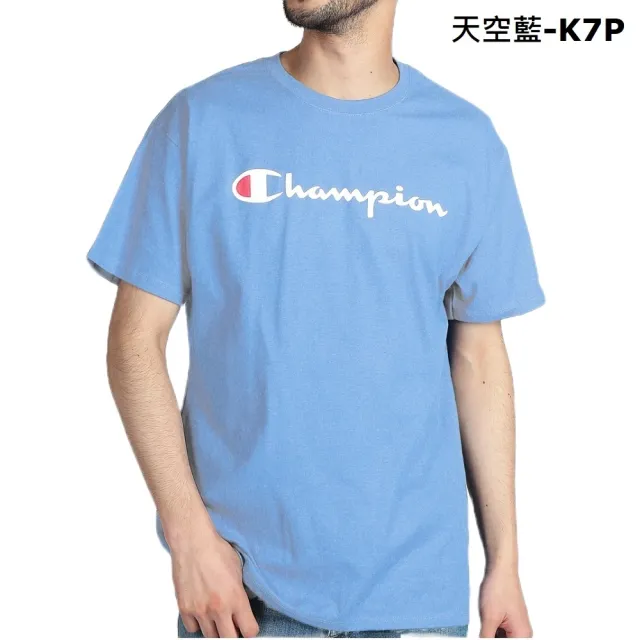 【Champion】冠軍 經典款印刷logo上衣+短褲 兩件組(美國進口平行輸入)