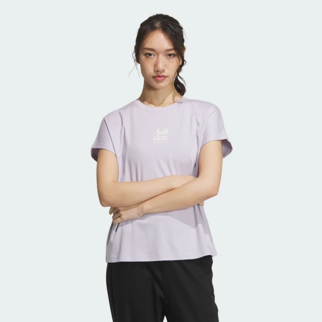 adidas 愛迪達 運動服 短袖 T恤 女上衣 LOUNGE SILKY T(IM8860)