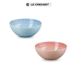 【Le Creuset】瓷器早餐穀片碗16cm(鮭魚粉/海岸藍 2色選1)