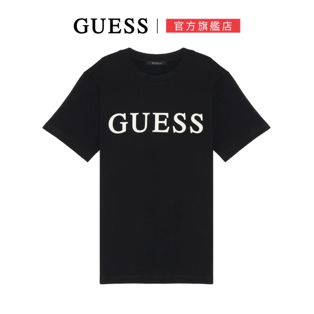 GUESS 清新花朵LOGO短T(兩色可選) 推薦