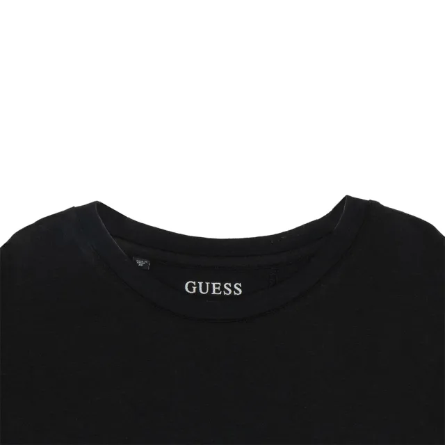 【GUESS】個性下擺不規則感拼接短T(三色可選)