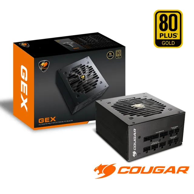 【COUGAR 美洲獅】金牌 GEX 850W 電源供應器(80 PLUS / 五年保固)