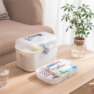 【FL 生活+】家用緊急醫藥箱-大型款(藥品箱/急救箱/藥品收納盒/A-070)