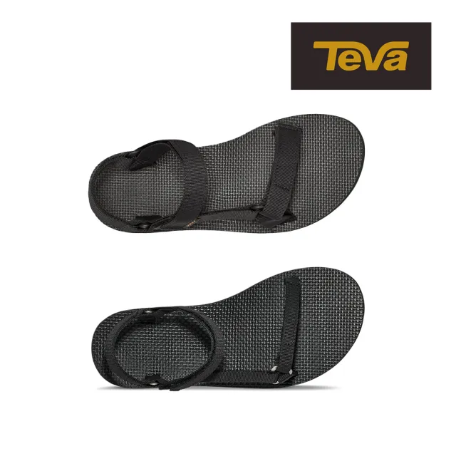 【TEVA】男/女涼鞋 經典緹花織帶涼鞋/雨鞋/水鞋/海灘鞋 Original Universal Slim 原廠(經典黑色任選)