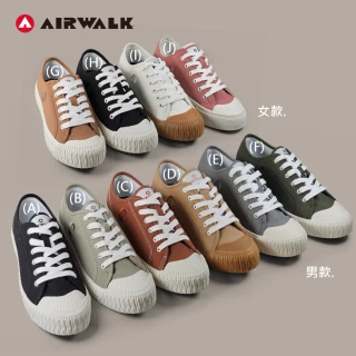 【AIRWALK】男鞋 女鞋 餅乾鞋 帆布鞋 休閒鞋 小白鞋(網路獨家限定)