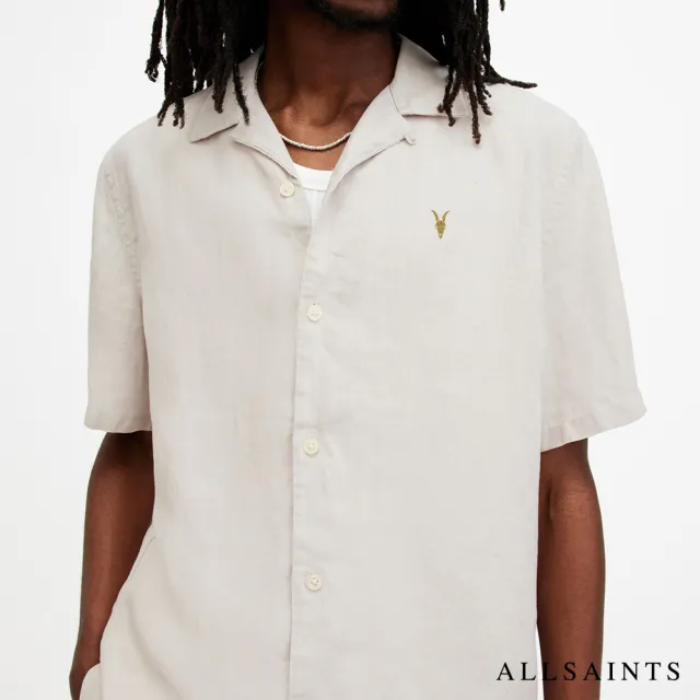 【ALLSAINTS】AUDLEY 寬鬆公羊頭骨短袖夏威夷襯衫 M016SA(舒適版型)