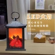 【居家擺飾】歐式壁爐火焰造型手提吊燈(小夜燈 裝飾品 氛圍燈 氣氛燈 拍攝道具 派對布置 民宿 露營燈 禮物)