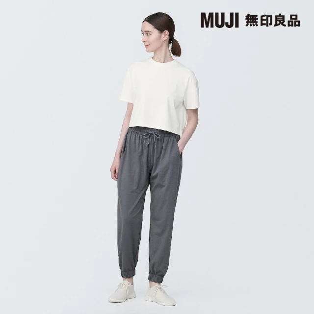 MUJI 無印良品 女抗UV速乾聚酯纖維短版短袖T恤(共4色)