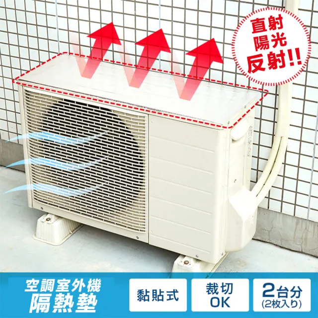 【Aimedia 艾美迪雅】空調室外機隔熱墊-4入組(省電、提升室外機工作效率)