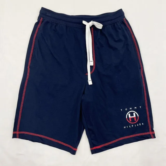 【Tommy Hilfiger】Tommy Hilfiger 棉短褲 慵懶風 大尺碼  短褲  鬆緊 無刷毛(棉短褲)