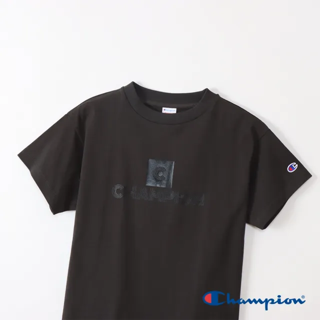 【Champion】官方直營-純棉印花短袖T恤-女(黑色)