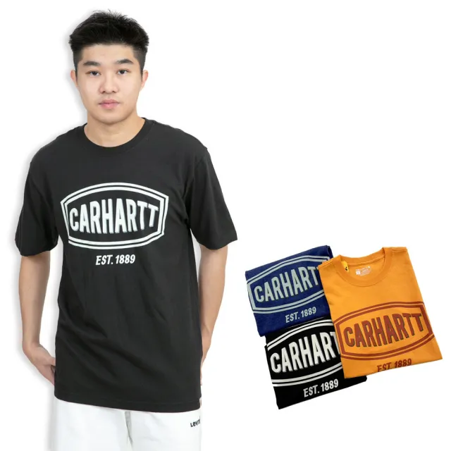 【carhartt】Carhartt 美版偏大 寬鬆 卡哈 重磅 短T 落肩 圓領 短袖 T恤(短袖 T恤)