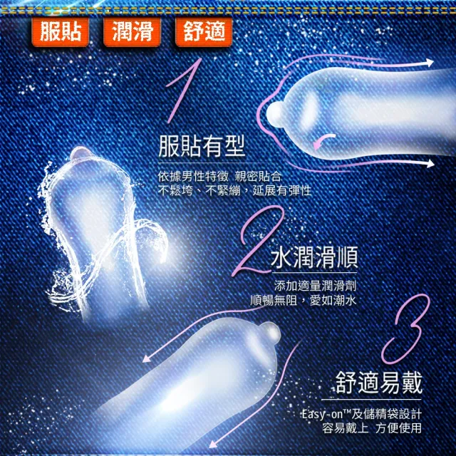 【Durex杜蕾斯】活力裝衛生套3入(保險套/保險套推薦/衛生套/安全套/避孕套/避孕)