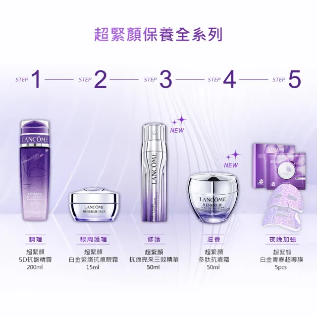 【蘭蔻】官方直營 超緊顏白金緊緻抗痕眼霜 15ml(LANCOME/雪酪眼霜/NEW)