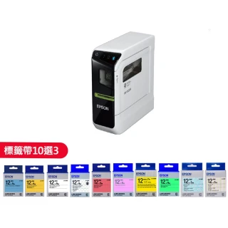 【EPSON】標籤帶任選x3★LW-600P 智慧型藍牙手寫標籤機(2年保固組/內附變壓器)