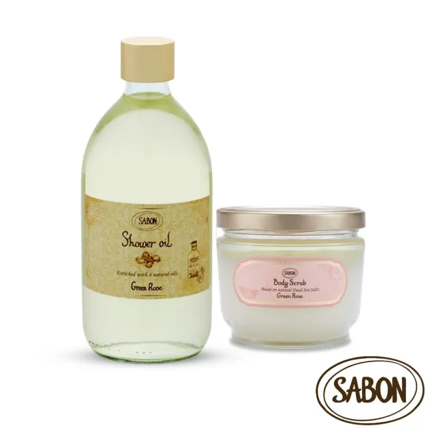 【SABON】官方直營 明星二部曲自由配(沐浴油500ml+新升級身體磨砂膏600g)