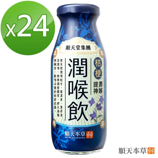【順天本草】漢方特調-潤喉飲200ml*24入/箱(生津潤喉、清暢不卡)