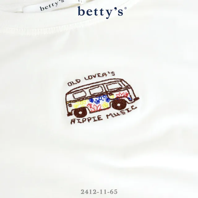 【betty’s 貝蒂思】超Q公車刺繡短袖T-shirt(共二色)