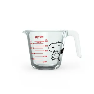 【CorelleBrands 康寧餐具】Pyrex Snoopy 單耳量杯500ml