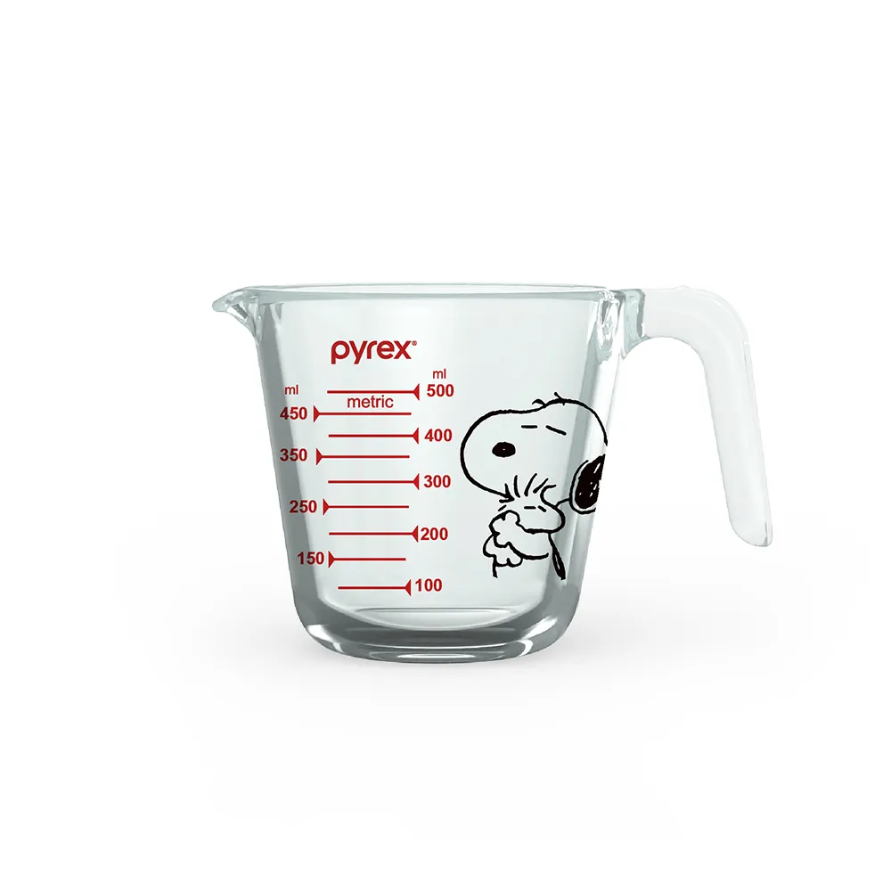 【CorelleBrands 康寧餐具】Pyrex Snoopy 單耳量杯500ml