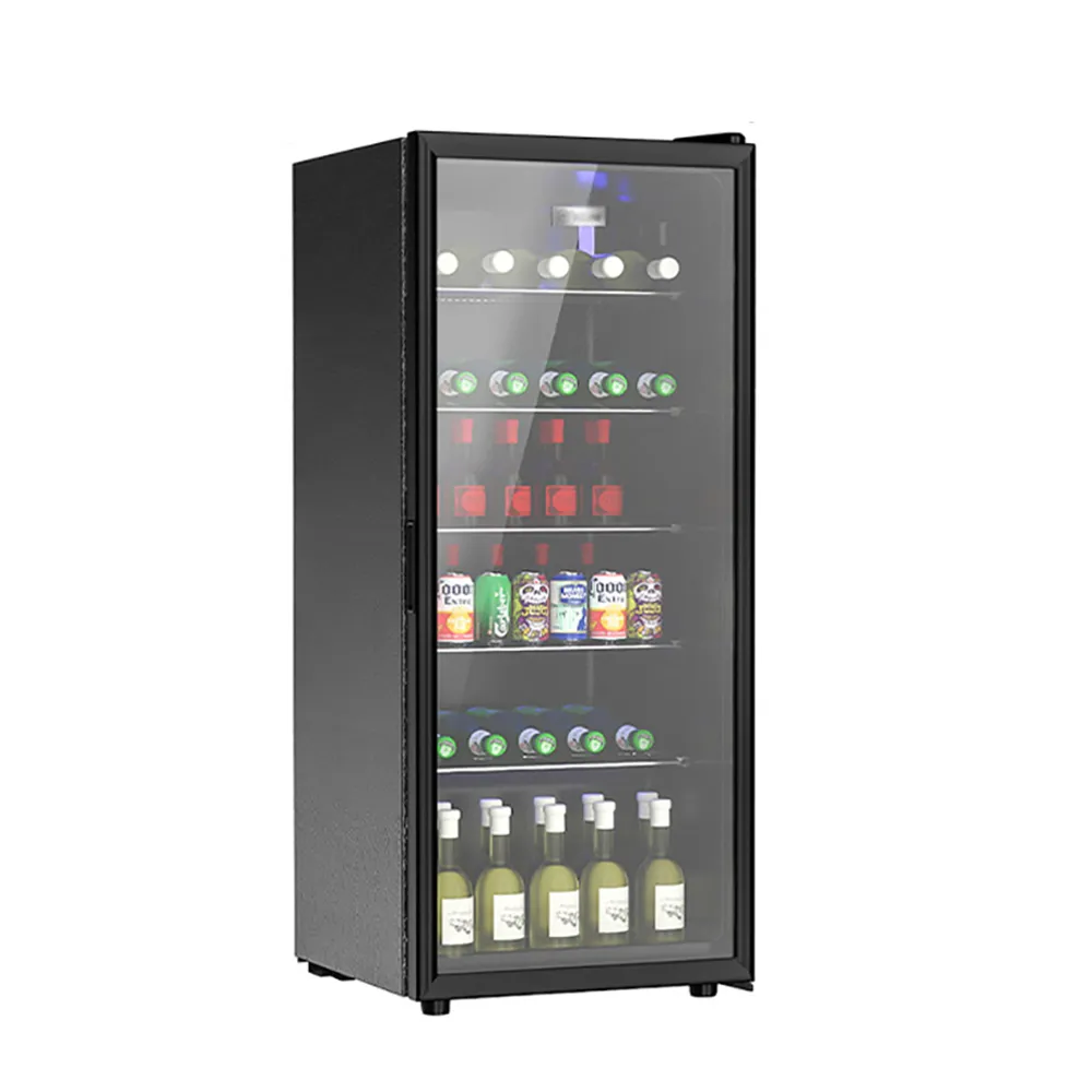 【YouPin】家用冷藏保鮮櫃恆溫展示櫃黑色BC-128(冷藏櫃/保鮮櫃/紅酒櫃/冰箱/冷凍櫃)