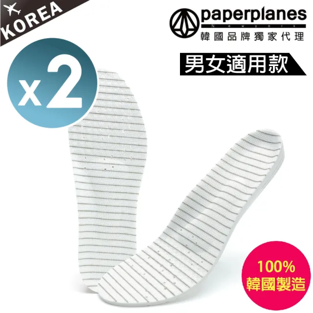 【Paperplanes】正韓製。男女同款 立體三D曲線透氣 自行修剪 二入組鞋墊(7-COPPER/現+預)
