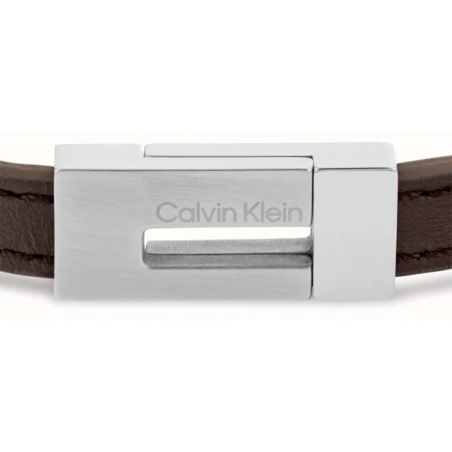【Calvin Klein 凱文克萊】CK Exposed 男士皮革手環(35100021)