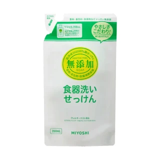 【台隆手創館】MiYOSHi無添加餐具洗潔精補充包350mL(洗碗精)