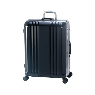 【MAXBOX】24吋 Frame Edge煞車輪行李箱／鋁框箱(黑色-070B)