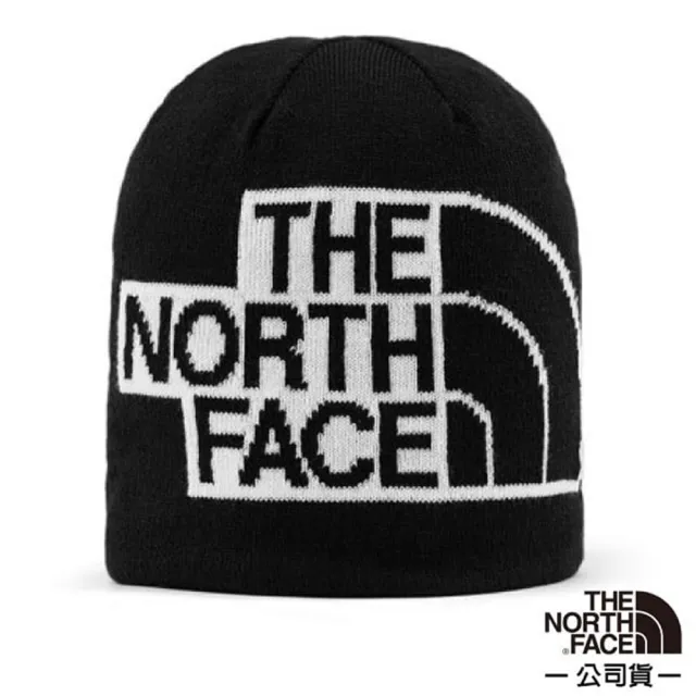 【The North Face】彈性透氣時尚針織保暖毛帽_深帽口/可覆耳.毛線帽.護耳帽(5FW8-KY4 黑 V)