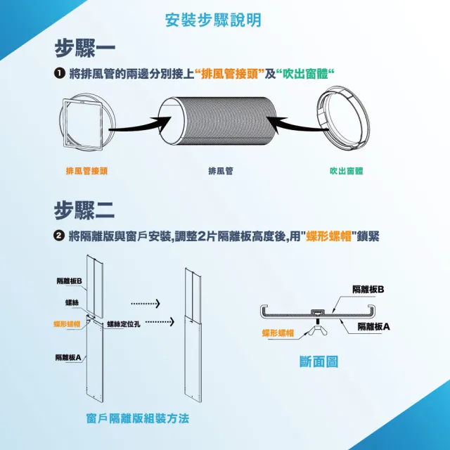 【NEW WIDETECH 威技】速冷低噪音移動式冷氣(WAP09B20E)