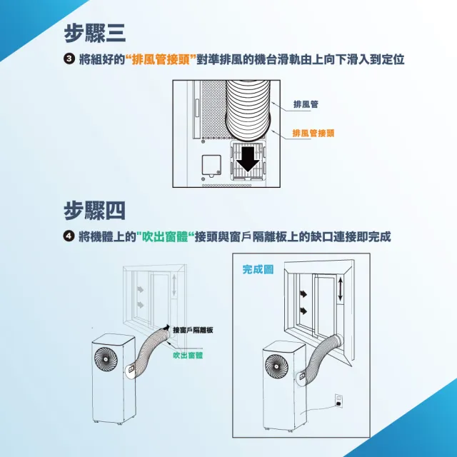 【NEW WIDETECH 威技】速冷低噪音移動式冷氣(WAP09B20E)