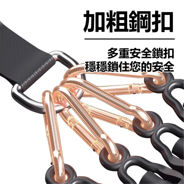 【keep power】重訓腳蹬拉力器 多功能訓練器 拉伸鍛煉器(50磅 75磅 100磅 仰臥起坐輔助)