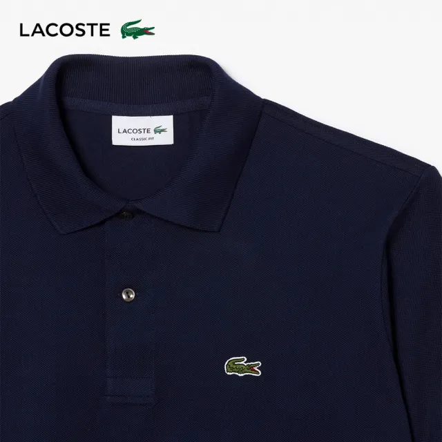 【LACOSTE】男裝-經典L1212短袖Polo衫(海軍藍)