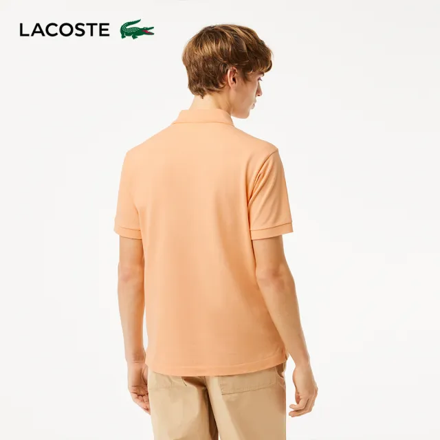 【LACOSTE】男裝-經典L1212短袖Polo衫(橙色)