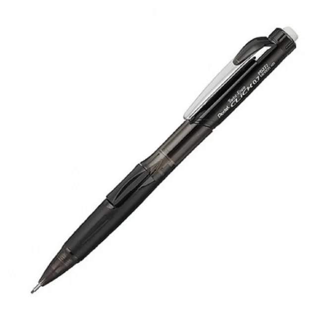 【Pentel 飛龍】側壓自動鉛筆  0.7mm-黑 PD277(筆記 手帳 學生 辦公)