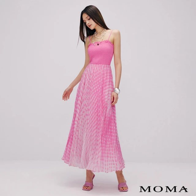 MOMA 氣質立體花朵小香洋裝(杏色)優惠推薦